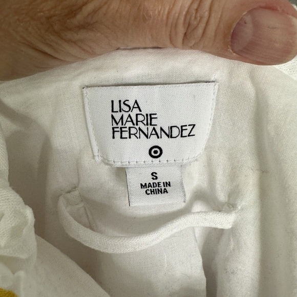 Lisa Marie Fernandez Target Dress Women Sz Small Mini Sundress Summer Rick Rack - Picture 5 of 15